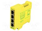 Switch Ethernet; unmanaged; Number of ports: 4; 5÷30VDC; RJ45 BRAINBOXES