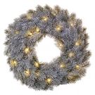 LED decoration – Advent wreath, 40 cm, 2x AA, indoor, warm white, timer, EMOS
