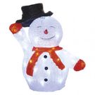 LED Christmas snowman with hat, 36 cm, outdoor and indoor, cool white, timer, EMOS