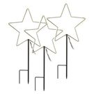 LED glowing stake stars, 61 cm, outdoor and indoor, cool white, EMOS