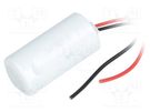 Battery: lithium; 3.6V; 17335,2/3A; 2100mAh; non-rechargeable SAFT