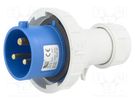 Connector: AC supply; plug; male; 32A; 400VAC; IEC 60309; IP67 PAWBOL
