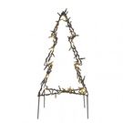 LED Christmas tree, metal, 50 cm, outdoor and indoor, warm white, EMOS