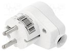 Connector: AC supply; male + female; plug/socket; 2P+PE; 250VAC PCE