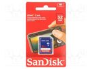 Memory card; SDHC; Class 4; 32GB SANDISK