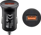 Quick Charge USB Car Fast Charger (18 W), black - vehicle charging adapter with Quick Charge (18 W), black