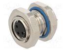 Connector: M8; female; PIN: 3; for panel mounting,screwed; socket LUMBERG AUTOMATION