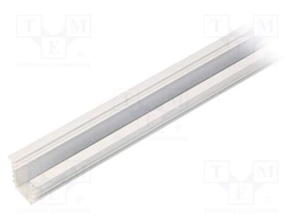 Profiles for LED modules; white; L: 1m; DEEP10; aluminium TOPMET TOP-DEEP10/WH-1M