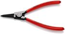 KNIPEX 46 11 G4 Circlip Pliers for grip rings on shafts plastic coated black atramentized 180 mm