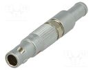 Connector: circular; 00; plug; male; PIN: 2; soldering; for cable LEMO