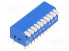 Switch: DIP-SWITCH; Poles number: 10; ON-OFF; 0.05A/12VDC; Pos: 2 NINIGI