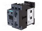 Contactor: 3-pole; NO x3; Auxiliary contacts: NO + NC; 110VAC; 40A SIEMENS