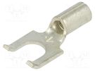 Tip: fork; M4; crimped; for cable; non-insulated; copper; 4.32mm KEYSTONE