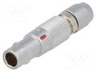 Connector: circular; 00; plug; male; PIN: 2; soldering; for cable LEMO