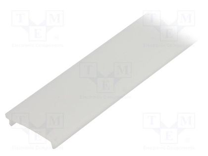 Cover for LED profiles; white; 2m; Kind of shutter: F; push-in TOPMET TOP-A2060038