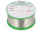 Soldering wire; Sn96,5Ag3Cu0,5; 500um; 250g; lead free; reel; 3% CYNEL