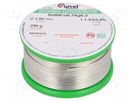 Soldering wire; Sn99Ag0,3Cu0,7; 1.5mm; 250g; lead free; reel; 3% CYNEL