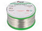 Soldering wire; Sn99Ag0,3Cu0,7; 500um; 250g; lead free; reel; 3% CYNEL