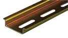 DIN MOUNTING RAIL, SLOTTED, STEEL, 35X7.5X1MM