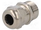 Cable gland; with long thread; PG11; IP68; brass HUMMEL