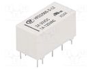 Relay: electromagnetic; DPDT; Ucoil: 5VDC; 3A; 1A/125VAC; 3A/30VDC HONGFA RELAY
