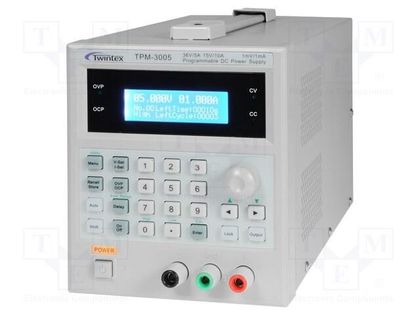Power supply: programmable laboratory; Ch: 1; 0÷36VDC; 0÷10A TWINTEX TPM-3005