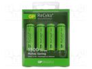 Re-battery: Ni-MH; AA; 1.2V; 1300mAh; ReCyko+; Ø14.5x50.5mm; 130mA GP