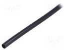 Insulating tube; PVC; black; -20÷125°C; Øint: 2.5mm; L: 1000m SIGI