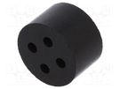 Insert for gland; 2mm; M16; IP54; NBR rubber; Holes no: 4 LAPP