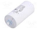 Capacitor: for discharge lamp; 40uF; 250VAC; ±10%; Ø45x95mm; 6 MIFLEX