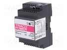 Power supply: switched-mode; for DIN rail; 30W; 24VDC; 1.25A; 83% TRACO POWER