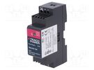 Power supply: switched-mode; for DIN rail; 15W; 24VDC; 0.63A; 81% TRACO POWER