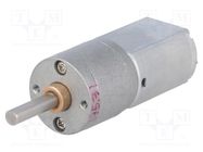 Motor: DC; with gearbox; POLOLU 20D; 6VDC; 3.2A; Shaft: D spring POLOLU