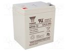 Re-battery: acid-lead; 12V; 5Ah; AGM; maintenance-free; 1.85kg YUASA