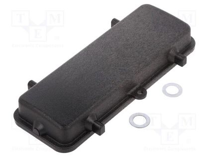 Protection cover; Han® B; size 24B; for double latch; black HARTING 09307245405