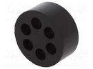 Insert for gland; 7mm; M40; IP54; NBR rubber; Holes no: 6 LAPP
