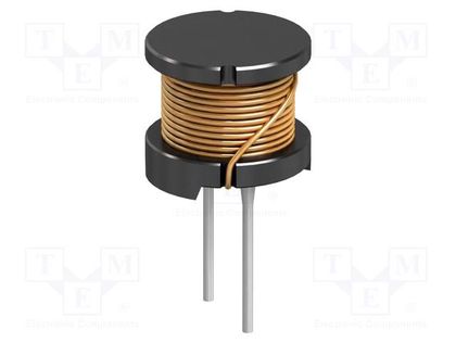 Inductor: wire; THT; 10uH; 5.12A; 14mΩ; ±20%; Ø12.5x10.8mm FASTRON 09HCP-100M-50