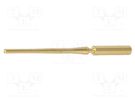 Contact; male; gold-plated; 0.08÷0.22mm2; crimped; for cable HARTING