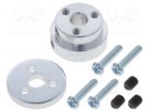 Bracket wheel; Kit: adapter,allen wrench,mounting screws; 1pcs. POLOLU