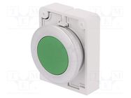 Switch: push-button; 30mm; Stabl.pos: 2; green; none; IP67; -25÷70°C EATON ELECTRIC