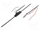 Antenna; inner; AM,FM; universal,with amplifier; 2.4m; 12VDC CALEARO