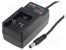 Power supply: switched-mode; mains,plug; 5VDC; 2.4A; 12W; 72%; GE18 MEAN WELL