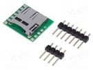 Module: adapter; pin strips,microSD; microSD POLOLU