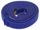 Hook and loop fastener; L: 4m; W: 16mm; blue; reel LOGILINK
