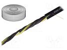 Wire: motor; chainflex® CF37.D; 4G1.5mm2; black; stranded; Cu IGUS