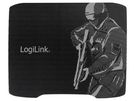 Mouse pad; black/white; 330x250x4mm LOGILINK