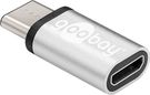 USB-Cā„¢ to USB 2.0 Micro-B Adapter, silver - USB-Cā„¢ male > USB 2.0 Micro female (Type B)