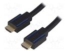 Cable; HDCP 2.2,HDMI 2.0; HDMI plug,both sides; 7.5m; black LOGILINK