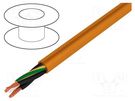 Wire: motor; chainflex® CF885; 4G1.5mm2; PVC; orange; stranded; Cu IGUS