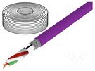 Wire: data transmission; chainflex® CF898; 2x0.25mm2; violet IGUS